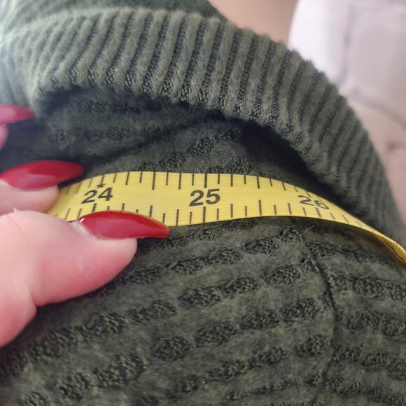 Torrid Cardigan Womans 2X Super Soft Plush Waffle Hooded Open Front Green - Picture 9 of 11